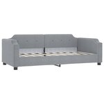 vidaXL Lit de repos gris clair 90x190 cm tissu