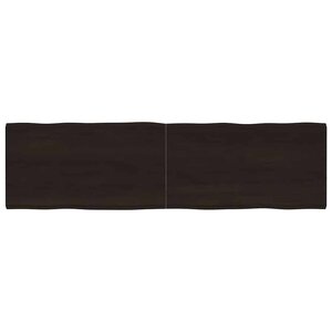 vidaXL Dessus de table bois massif traité bordure assortie