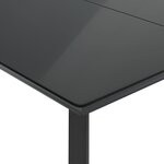 vidaXL Ensemble à manger de jardin 9Pièces coussins noir résine tressée