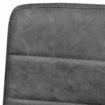 vidaXL Chaises à manger cantilever lot de 2 gris similicuir