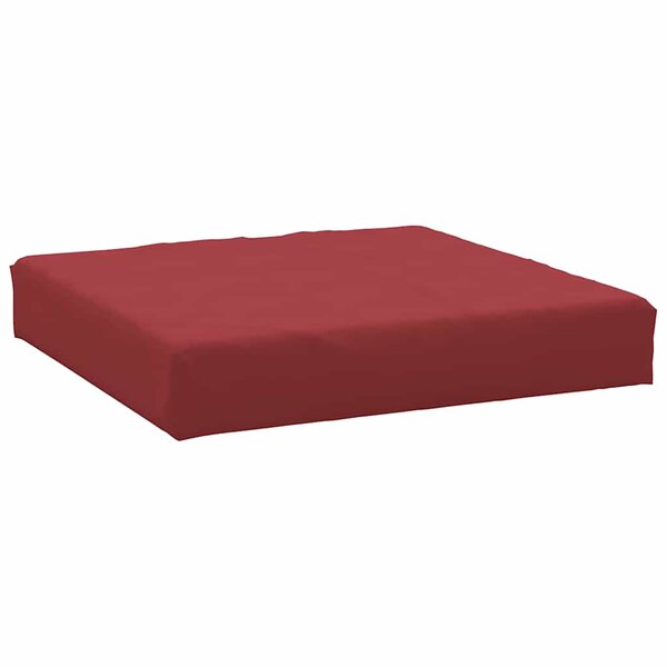 vidaXL Coussin de palette rouge bordeaux 60x60x9 5 cm tissu oxford