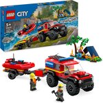 Lego 60412 - Le camion de pompiers 4x4 et le canot de sauvetage