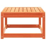 vidaXL Repose-pied de jardin cire marron bois de pin massif