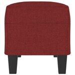 vidaXL Banc Rouge bordeaux 100x35x41 cm Tissu
