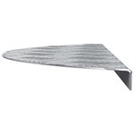 vidaXL Plaques à damier 10 Pièces Argent 60 x 18 cm Aluminium