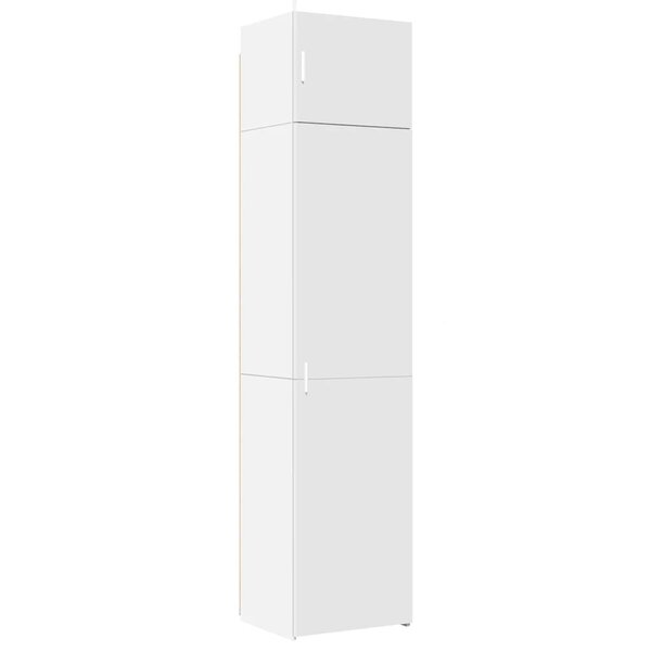 vidaXL Armoire de rangement mince blanc 50x42 5x225 cm