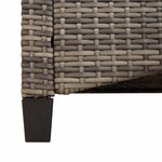 vidaXL Banc de jardin Gris et Gris foncé 105 x 60 x 112 cm