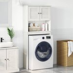 vidaXL Cabinet pour lave-linge VIGO Blanc 72 5 x 27 x 161 cm