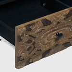 vidaXL Meuble TV Marron 100 x 33 5 x 46 cm Bois de mangue massif