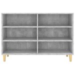 vidaXL Buffet gris béton 103 5x35x70 cm bois d'ingénierie
