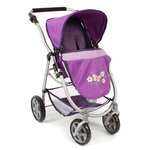 Bayer Chic 2000 637-28 - Poussette pour poupées  3 en 1 EMOTION - Purple Checker