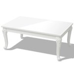 vidaXL Table basse 100x60x42 cm Blanc brillant