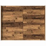 vidaXL Cadre de lit avec rangement Bois Ancien 150 x 200 cm