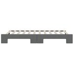 vidaXL Lit de jour avec lit gigogne gris foncé 100x200 cm tissu