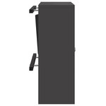 vidaXL boîte aux lettres Noir 30 x 23 x 55 cm Acier