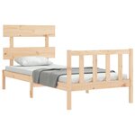 vidaXL Cadre de lit sans matelas bois de pin massif
