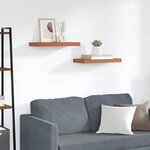 vidaXL Étagère Murale 2 Pièces Rouge 50 x 23 x 4 cm Bois d'ingénierie