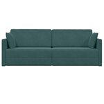 vidaXL Canapé-lit Vert foncé 213 x 76 x 77 cm Velours