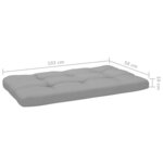 Salon de jardin meuble d'extérieur ensemble de mobilier palette 4 pièces et coussins pin imprégné de blanc 02_0018380