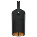 vidaXL Douche d'extérieur noir 100x100x241 5 cm poly rotin bois acacia