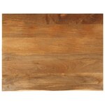 vidaXL Dessus de table à bord vivant 90x80x2 5 cm bois massif manguier