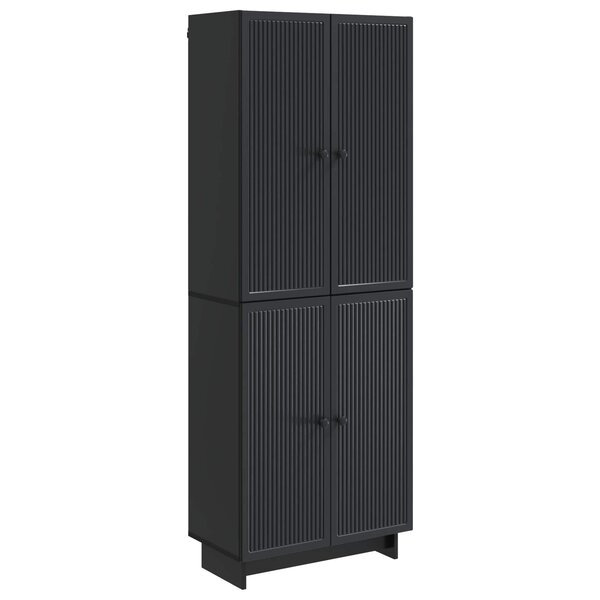 vidaXL Ensemble de Meubles 2 Pièces Noir 66 x 34 5 x 90 cm