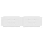 vidaXL Coussin de tête de lit Zadar blanc 200 cm similicuir