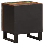 vidaXL Table de chevet 40x34x46 cm bois massif de récupération