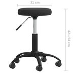 vidaXL Chaise de salle à manger Noir Velours