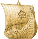 Pièce de monnaie en Argent 1 Dollar g 31.1 (1 oz) Millésime 2026 Sail with the Vikings ERIK BLOODAXE (PRÉCOMMANDE)