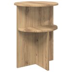 vidaXL Table d'appoint Chêne artisanal Ø 39 5 x 55 cm