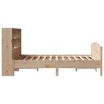vidaXL Lit bibliothèque sans matelas 140x190 cm bois de pin massif