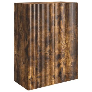 vidaXL Armoire Murale 66 x 34 5 x 90 cm Bois d'ingénierie Chêne fumé
