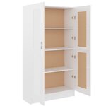 vidaXL Bibliothèque Blanc brillant 82 5x30 5x150 cm Bois d’ingénierie