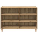 vidaXL Buffet chêne artisanal 103 5x35x70 cm bois d'ingénierie