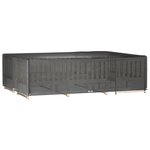 vidaXL Housses de salon de jardin 2 Pièces 16 œillets rectangulaire