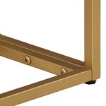 vidaXL Table console noir 90x30x76 cm bois massif de manguier et fer