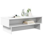 vidaXL Table basse Blanc 100 x 46 x 35 cm Bois d'ingénierie