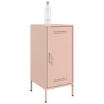 vidaXL Buffets 2 Pièces rose 36x39x79 cm acier