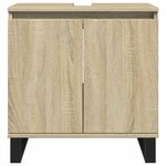 vidaXL Armoire de bain chêne sonoma 58x33x60 cm bois d'ingénierie