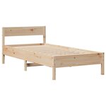 vidaXL Cadre de lit sans matelas 75x190 cm bois de pin massif