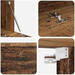 vidaXL Armoire Murale Bois ancien 100 x 36 5 x 35 cm Bois d'ingénierie