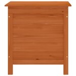 vidaXL Boîte de rangement jardin marron 50x49x56 5cm bois massif sapin