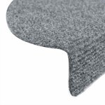vidaXL Tapis autoadhésifs de marches 10 Pièces Gris clair 56x17x3 cm