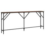 vidaXL Table console chêne marron 180x23x75 cm bois d'ingénierie