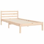 vidaXL Cadre de lit sans matelas 90x200 cm bois massif