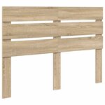 vidaXL Lit de Rangement Chêne Sonoma 140 x 200 cm Bois d'ingénierie