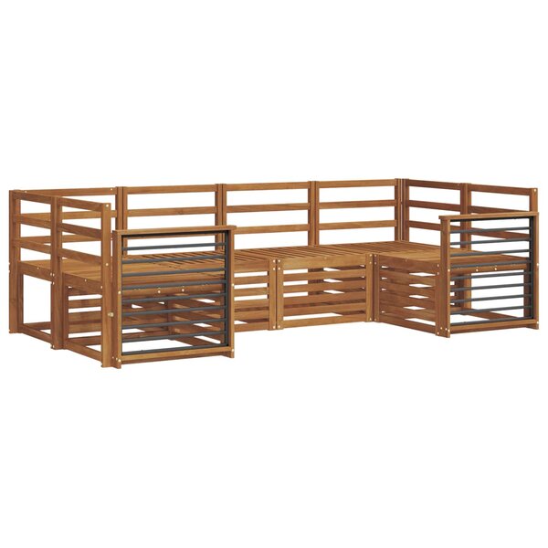 vidaXL Ensemble de canapés d'extérieur 6 pc Naturel