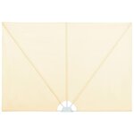 vidaXL Auvent latéral pliable de terrasse Crème 300 x 200 cm