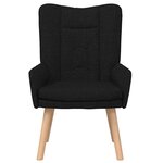 vidaXL fauteuil Noir 63 x 67 x 94 cm Tissu Sherpa